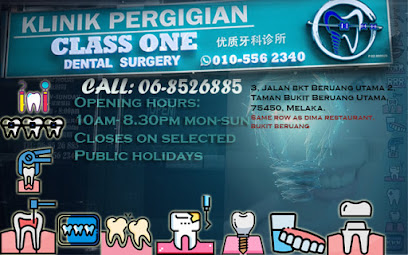 Class One Dental Surgery (Klinik Pergigian Class One) Klinik Pergigian Melaka (Bukit Beruang Dental) - Bukit Beruang 2 AF1QipPpQD68GLO4lHfj5w2MJfMDCqFQFlUGmT ypG2pw408 h255 k no